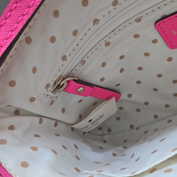 Kate Spade Mikas Pond Janelle Saffiano Leather Cross Body Bag  pink 💗 - Picture 15 of 16